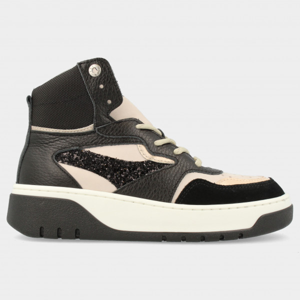 Zwarte hoge sneaker | 13370